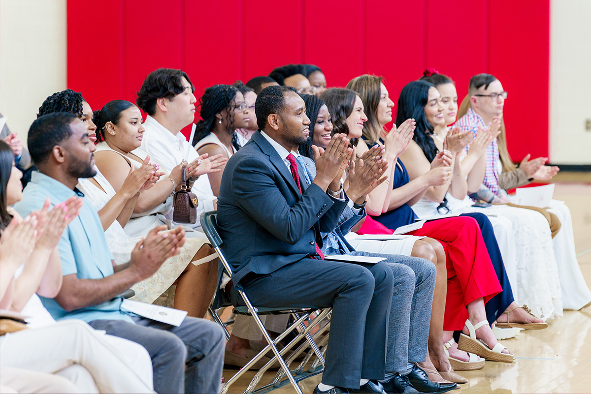 audience at nurse pinning ceremony