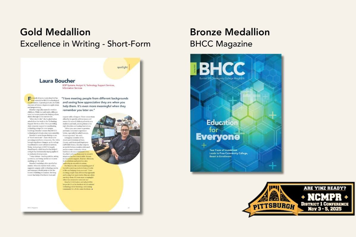 spread of the gold medallion excellence in writing magazine article