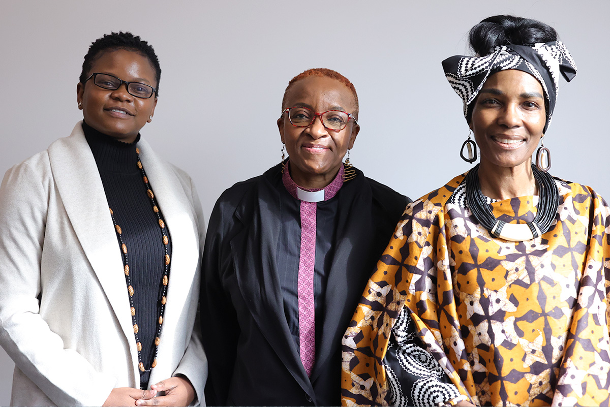 Caroline Kautsire, Rev Tutu and Denise Turner