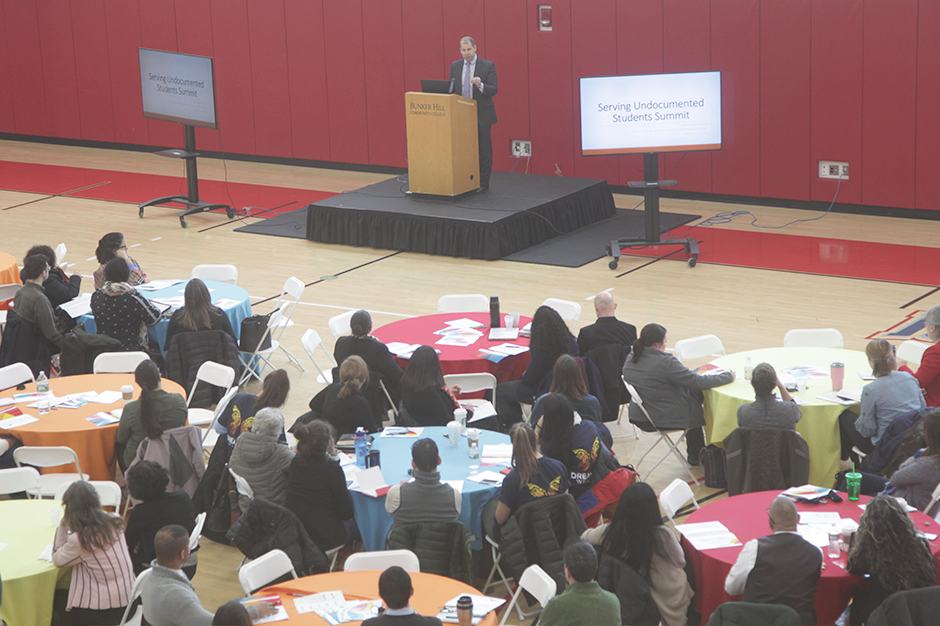 the audience at the Serving Undocumented Students Summit