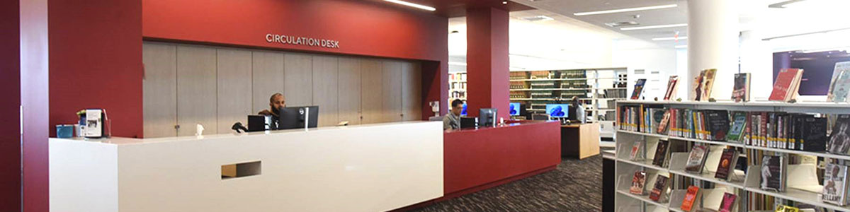 Library Coursew reserves desk