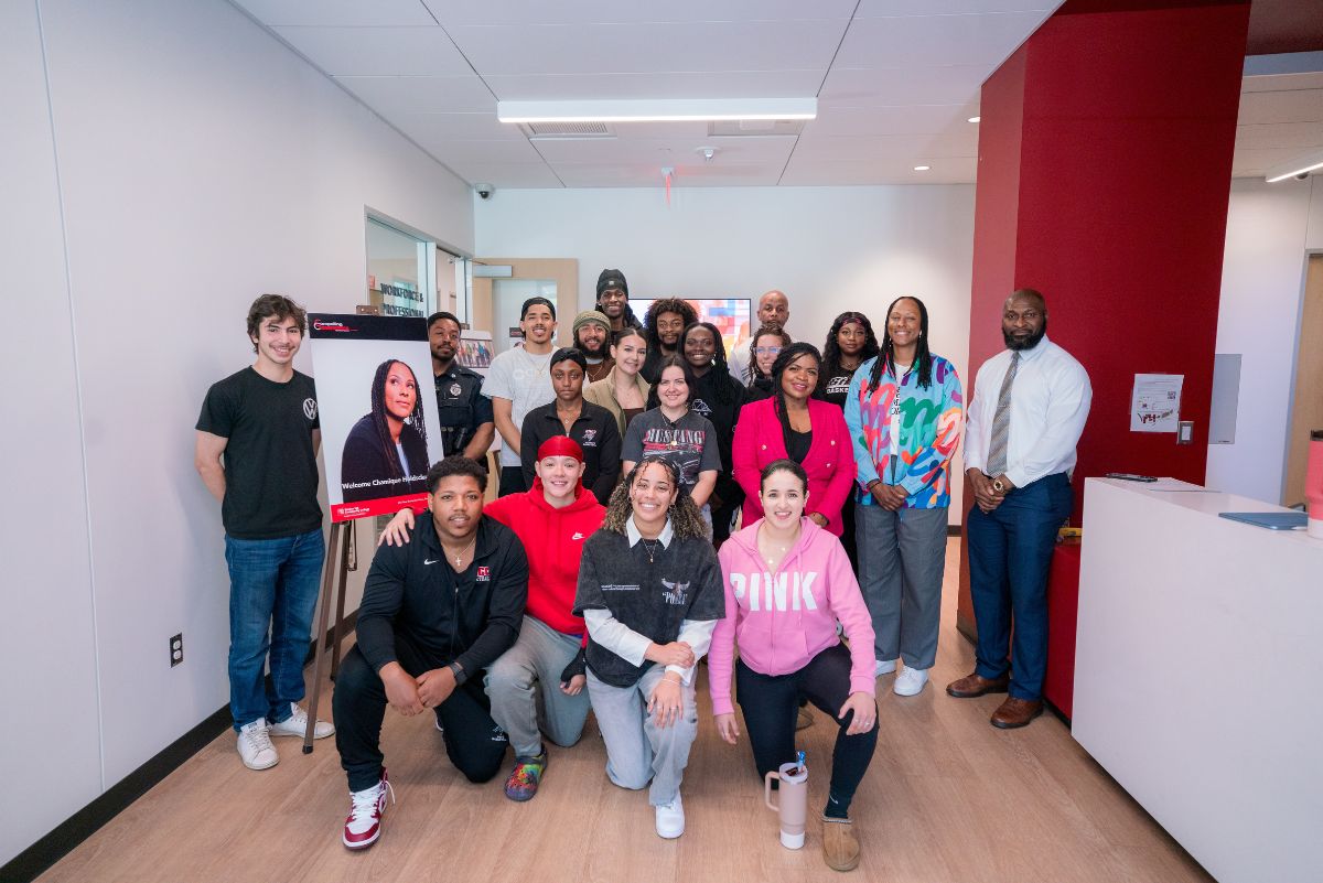 athletics team at event