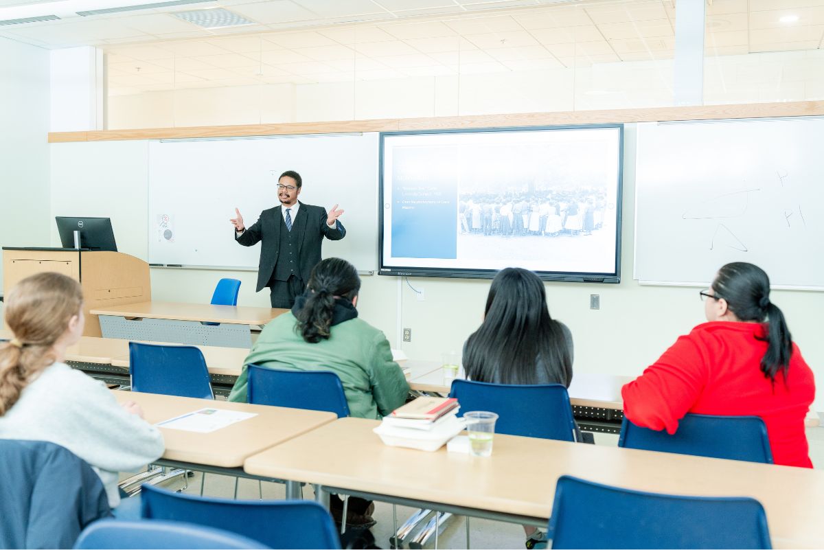 Dr. Robert J. Greene II at class
