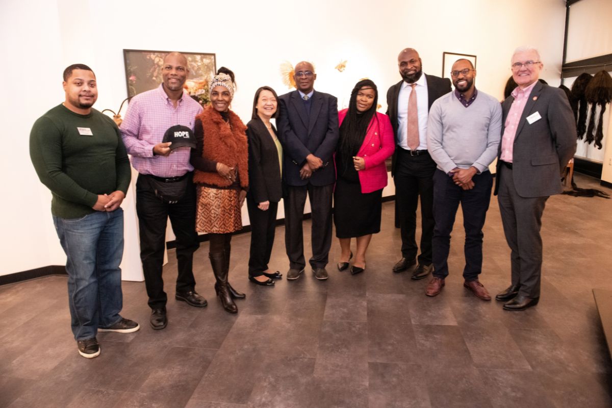 Group of people posing at MLK Brunch