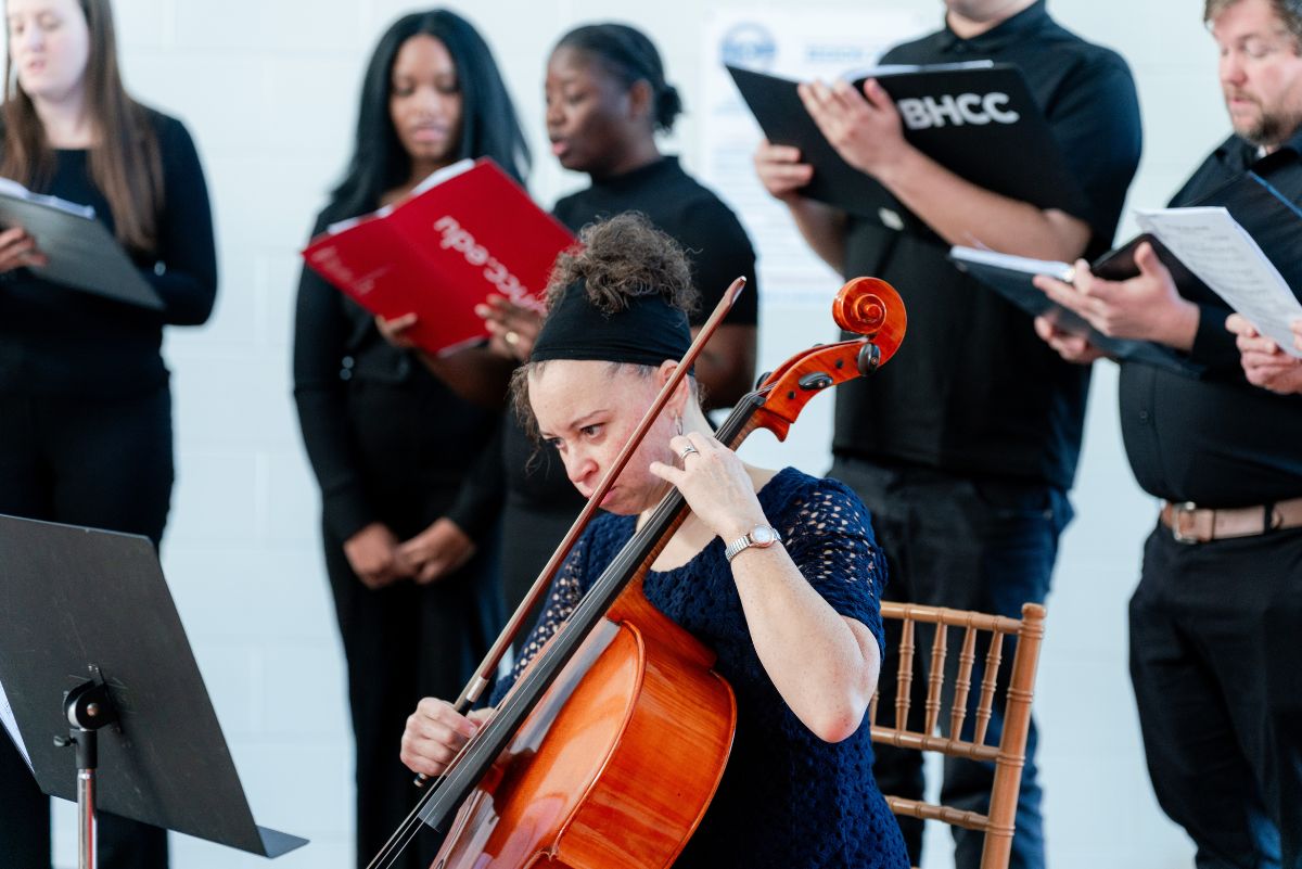 Student musicians at mlk