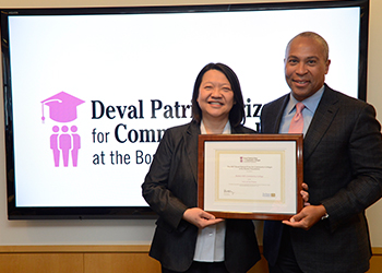 Deval Patrick and Pam Eddinger