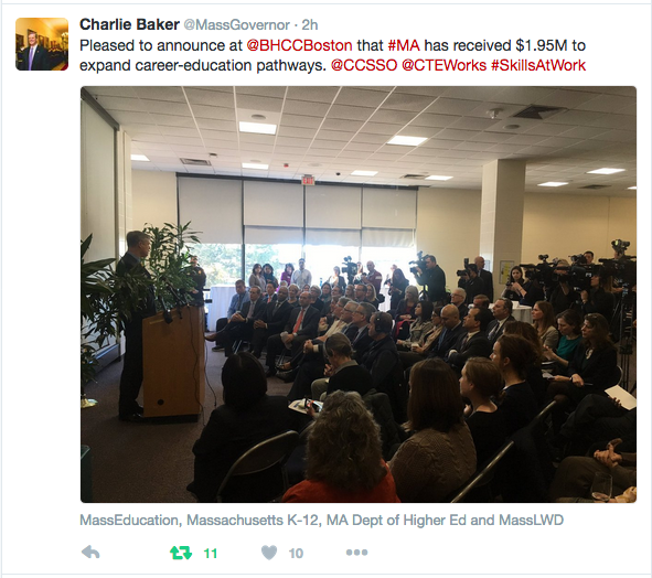 Governor Baker's twitter