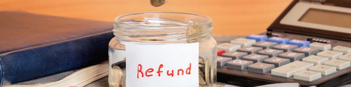 refund jar with money 