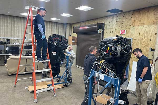Marine Tech Workshop with motors