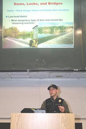 Marine Tech lecture being given by a teacher
